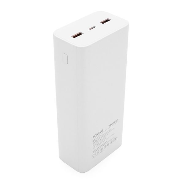 Power Bank FONENG P55 30000mAh, 2*USB+Tepe-C, White, 0.580kg, Box -YT46073 фото