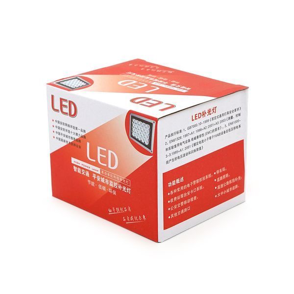 ІЧ-прожектор YOSO. 12V, 16W, 8LED, IP66, 850Нм, кут огляду 60 &deg;, дальність до 30м. 110*86*63мм -YT435 фото