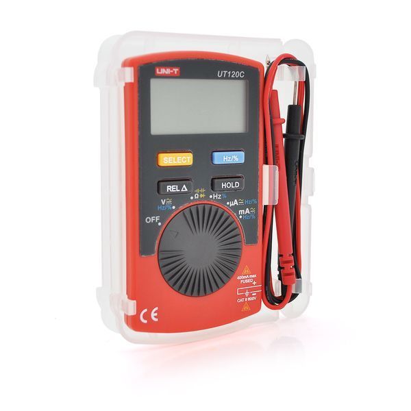 Мультиметр UNI-T UT120C: вимірювання V A &Omega; C Hz &deg;C. Функції True RMS продзвінку тест діодів перевірка транзисторів. Габарити 110 58 11 мм. Вага 76 г. -YT8154 фото