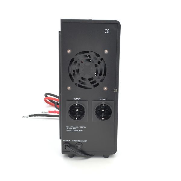 ДБЖ з правильною синусоїдою Europower EPWM-MPS-1500/24 (1050 Вт) 5/10/15/20А, під зовнішню АКБ 24В (AGM/GEL/LFP), кріплення на стіну, Q1 (420*350*230) -YT39306 фото