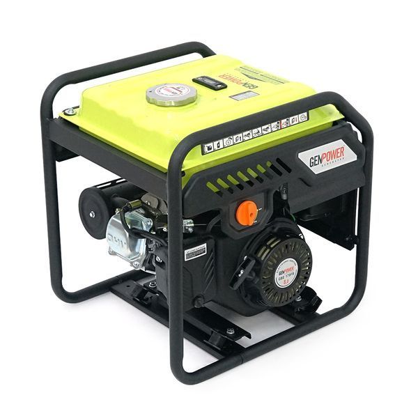 Генератор инверторный БЕНЗИНОВЫЙ GENPOWER GBG 40I 3.2kW (4kVA), однофазный, 230V, 50Hz, DC12V. обьем 15.0л. АКБ в комплект не входит, 530*440*540mm. -YT45485 фото