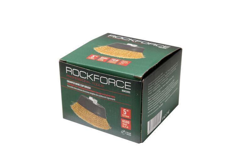 Кордщітка чашеподібна латунна для КШМ 125мм Rockforce RF-BWC005 29073 фото