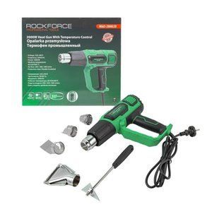 Термофен промышленный (220-240V, 2000W, max &ndash; 600С&deg;) Rockforce RF-HG65-2000LED 52351 фото
