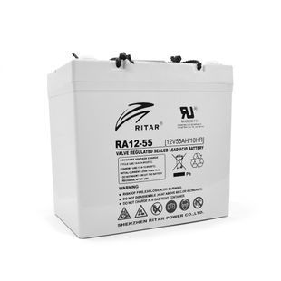 Акумуляторна батарея AGM RITAR RA12-55, Gray Case, 12V 55.0Ah ( 229 x 138 x 211 (216) ) Q1 -YT6238 фото