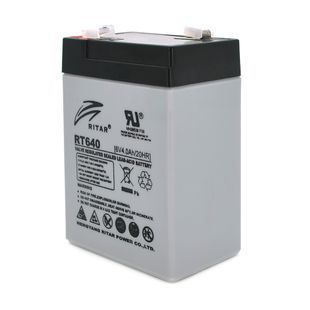 Аккумуляторная батарея AGM RITAR RT640, Black Case, 6V 4Ah ( 70х47х99 (107) ), 0.62 kg Q20 -YT8208 фото