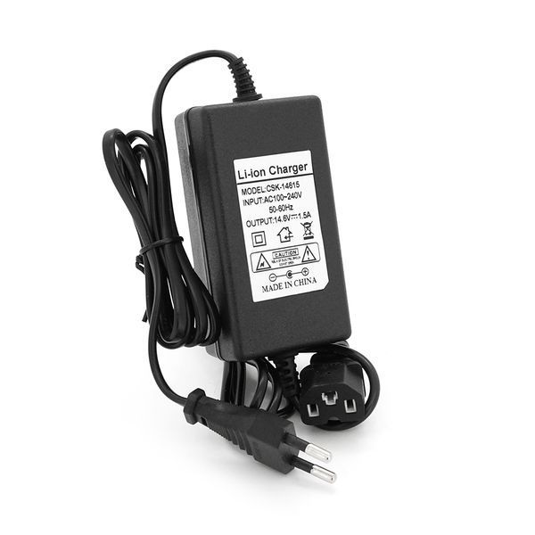 Зарядний пристрій для акумуляторів LiFePO4 12V(14,6V),4S,1,5A, штекер Triangle plug (T-tipe/C13/IEC). з індикацією -YT36771 фото