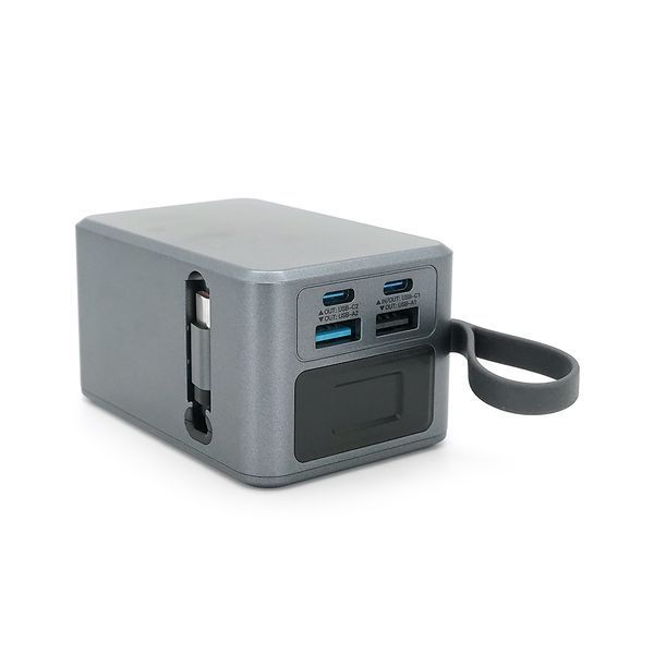 PowerBank FULLTECH FP33 20000mAh, 70W, Input:(Type-C), Output:(USB,2*Type-C), индикация заряда, 0,440kg, Gray, Box -YT46151 фото