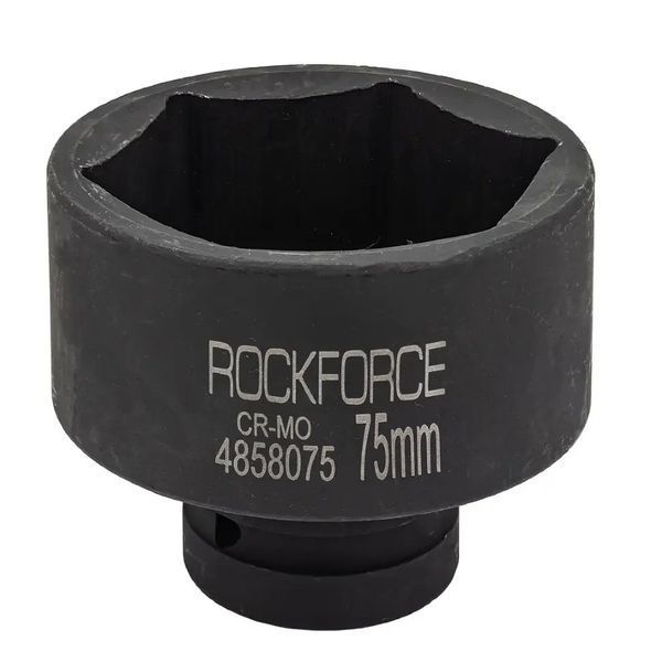 Головка ударная 1'' 75мм 6-гранная Rockforce RF-4858075 57942 фото