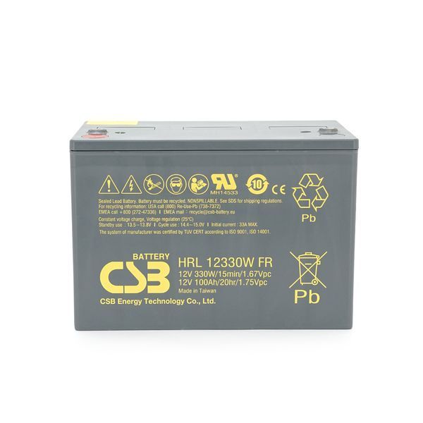 Аккумуляторная батарея CSB HRL12330W, 12V 100Ah (308.7х168х210.6(220), 29.6 kg -YT28231 фото