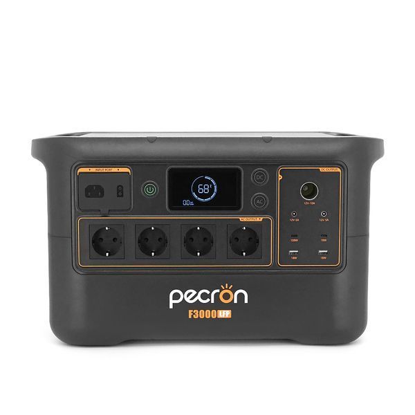 Power station Pecron F3000LFP APP Control, 3072/3600Wh LiFePO4, MPPT 400W max, DC12V-5A, XT60-12V-30A, 4хAC 220, 2xUSB-18W, 2хUSB-C(100W), Fast charge 120min, 489х295х282mm, 28.7kg -YT44512 фото