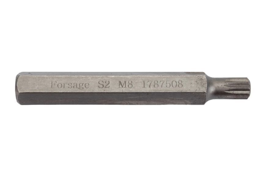Біта SPLINE M8х75ммL,10мм FORSAGE F-1787508 1023 фото