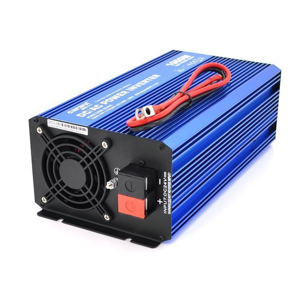 Инвертор напряжения с правильной синусойдой Carspa-SINUS P1000-242 (1000Вт), 24/220V, 1xShuko, 1USB, клеммы, Box Q4 -YT28925 фото