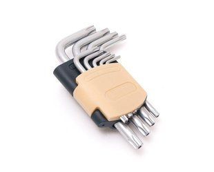 Набір ключів TORX Г-подібних з отвором, 9пр. (Т10Н, Т15Н, Т20Н, Т25Н,Т27Н, Т30Н, Т40Т, Т45Н,Т50Н) ROCKFORCE RF-5098T 5807 фото