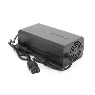Зарядний пристрій Jinyi для акумуляторів Li-ion 48V6A(54,6V),13S,штекер Triangle plug (T-tipe/IEC/C13 N+L-),з індикацією,BOX -YT40339 фото