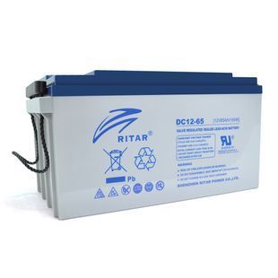 Аккумуляторная батарея AGM RITAR DC12-65, Gray Case, 12V 65Ah ( 350 х 167 х 182 ), 20 kg Q1 -YT7605 фото