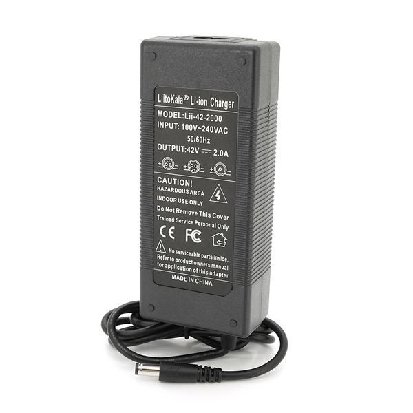 Зарядное устройство LiitoKala Lii-420200 для Li-Ion аккумуляторов 42V 2A, разъем 5.5*2.5 мм.BOX -YT18730 фото