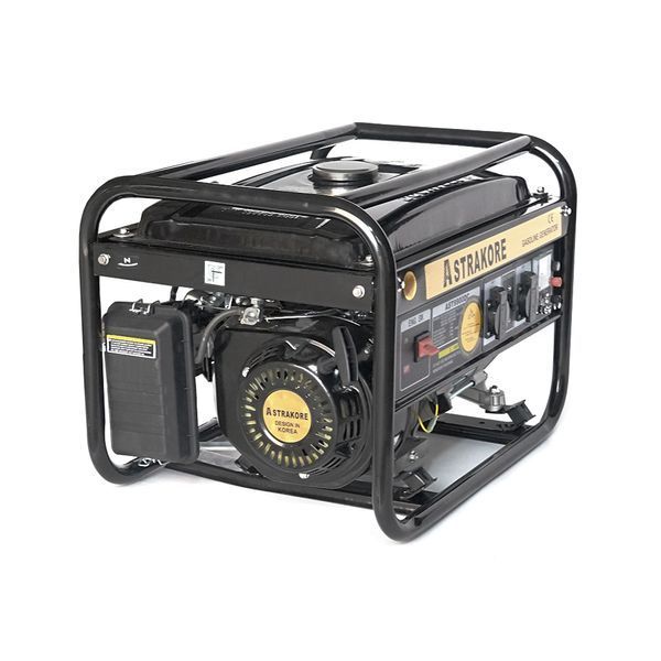 Бензиновий генератор ASTRAKORE PREMIUM COPPER - AST9900DC, однофазний 220V, 50Hz, 2.5KW, об'єм 15л -YT39336 фото