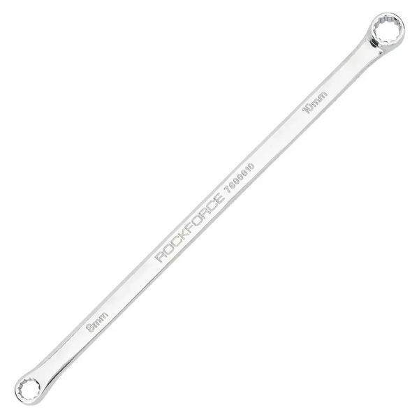 Ключ накидний екстра довгий 08x10мм ROCKFORCE RF-7600810 25607 фото