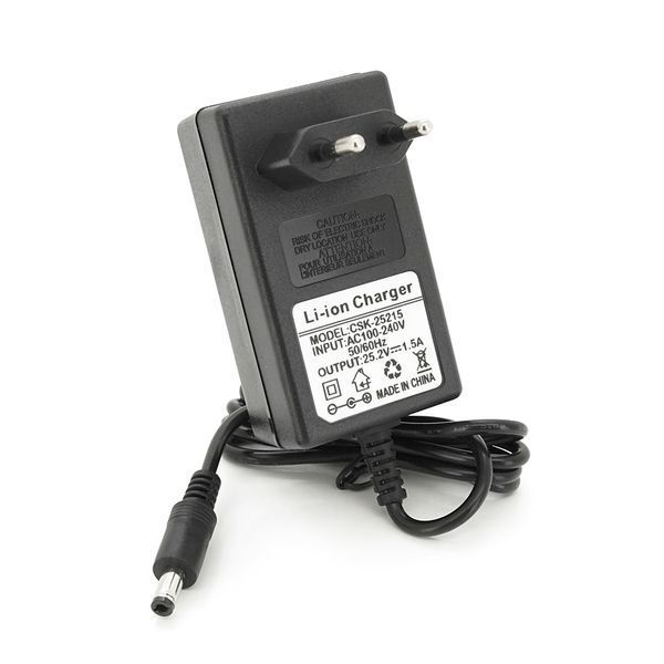 Зарядний пристрій для акумуляторів Li-ion 25,2V,6S,1,5A,штекер 5.5*2.5, індикація -YT36775 фото