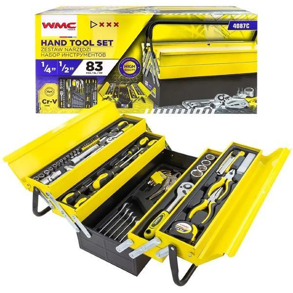 Набір інструментів 83 предмета WMC TOOLS 4087C 47735 фото