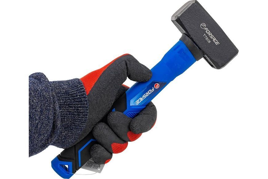 Кувалда, 800 г, фібергласова гумова рукоятка Forsage F-T7808 58444 фото