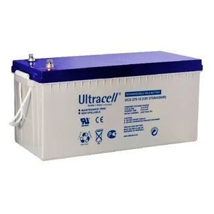 Аккумуляторная батарея Ultracell UCG275-12 GEL 12 V 275 Ah (522 x 268 x 226) White Q1/24 -YT29376 фото