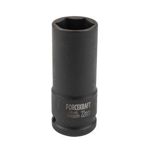 Головка ударна тонкостінна 1/2", 22мм (6гр.) FORCEKRAFT FK-4458522TH 56094 фото