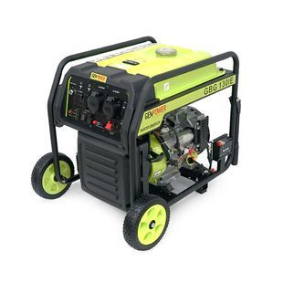 Генератор інверторний БЕНЗИНОВИЙ GENPOWER GBG 130IE 10.4kW (13kVA), однофазний, 230V, 50Hz, DC12V. об'єм 33л., витрата 0,374Lt/kWt.стартер, АКБ у комплект не входить, 710*540*640mm. 74кг. -YT45491 фото