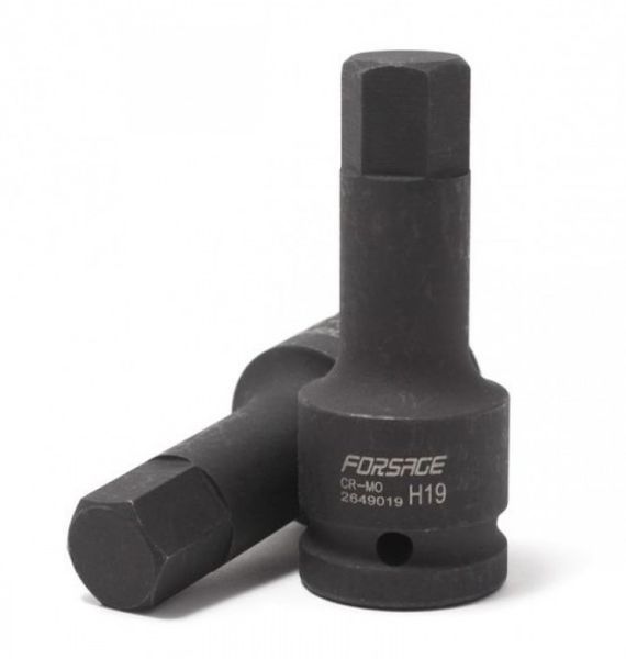 Головка 3/4" с насадкой Hex 6-гранная, 30мм(L-100мм) Forsage F-2649030 29985 фото