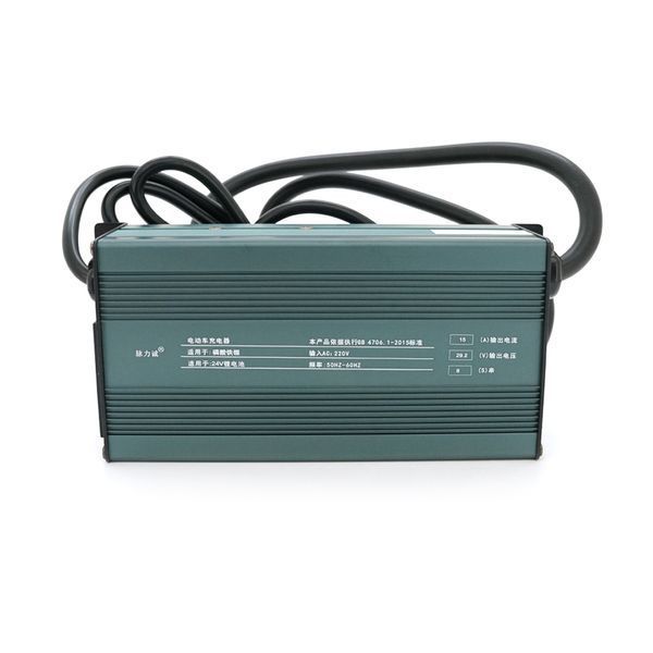 Зарядний пристрій для акумуляторів LiFePo4 24V(29,2V),8S,20A, штекер Triangle plug (T-tipe/C13/IEC). 173*90*60mm -YT36794 фото
