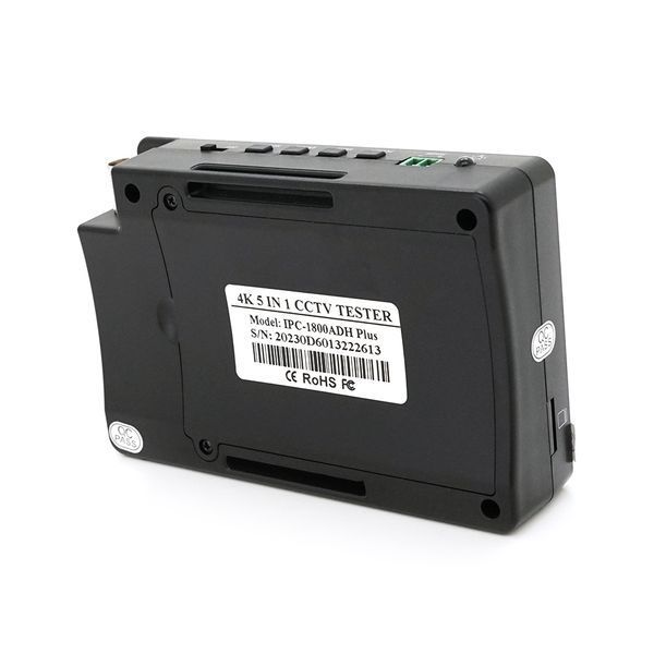 Тестер для камер відеоспостереження IPC-1800 PLUS, c 4&Prime; сенсорним дисплеєм, сенсорним дисплеєм, підтримує IP, CVI, TVI, AHD 4K, Wi-Fi, LAN, BNC, 12V, POE -YT22617 фото
