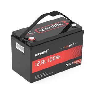 Акумуляторна батарея Dumfume LiFePO4 12,8V 100Ah 1280Wh, in10A/out20A, ( 150 x 95 x 85) , 10kg Q1 -YT45666 фото