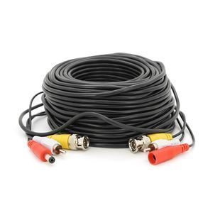 Патчкорд комбинированный коаксиальный+питание+звук BNC+DC+AV 30m, черный -YT14124 фото