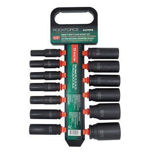 Набір головок ударних глибоких 13пр., 1/2 "(10, 12-15, 17, 19, 21, 22, 24, 27, 30, 32мм), на пластик 50485 фото
