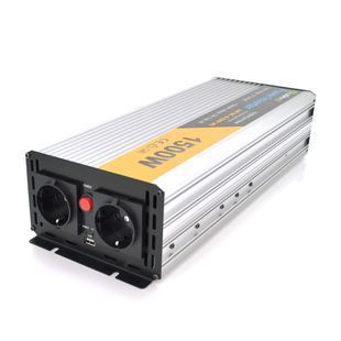 Инвертор напряжения Solinved Sol-Yb24-1500M, 24V/220V, 1500W с аппроксимированной синусоидой, 2Shuko, USB, клеммные провода, Q6 -YT29134 фото