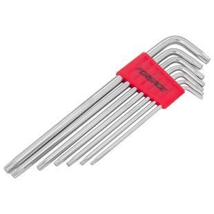Набір ключів Г-подібних TORX екстра довгих, 7пр. (Т10,Т15,Т20,Т25,Т27,Т30,Т40) Forsage F-5071XL 6487 фото