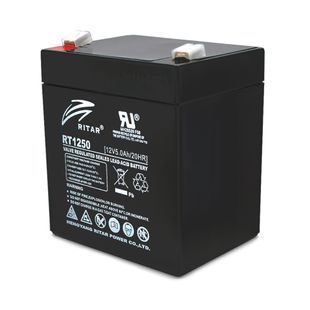 Акумуляторна батарея AGM RITAR RT1250B, Black Case, 12V 5.0Ah ( 90 х70 х 101 (107) ) Q10 -YT8216 фото
