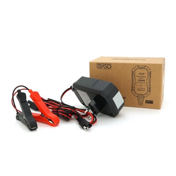 Автомобильное ЗУ BYGD, 6/12V,220-240V,1,5A ,LED-индикация,клеммы(AGM/GEL/Lead) -YT22673 фото