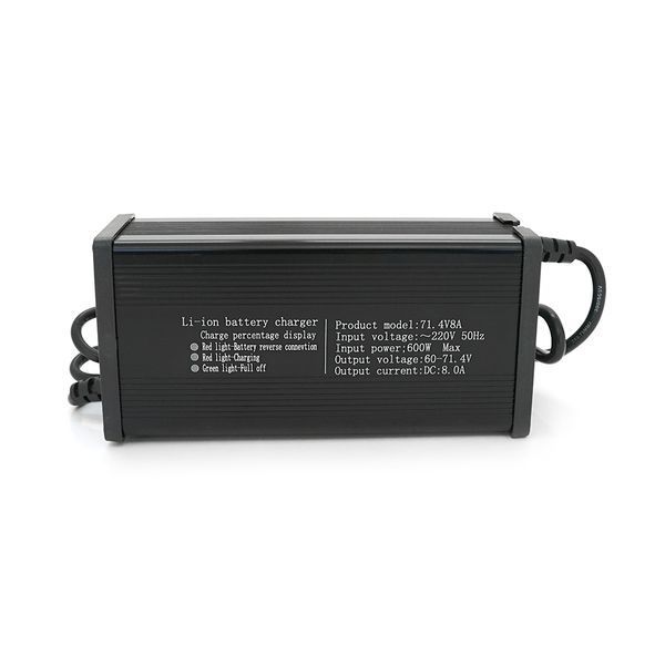 Зарядное устройство для аккумуляторов Li-ion 60V(71,4V),17S,20S,8A, 600W. штекер Triangle plug (T-tipe/C13/IEC). 185x88x60mm 1 кг -YT37025 фото