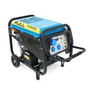 Генератор дизельний FULL FDL9000LE, 1-фазний 230V, 50Hz, 8.5kVA/6.8kW, бак 12,5 л, витрата 2 л/год, пуск: ручний/стартер (без АКБ), 800х520х600 мм, 122 кг -YT26299 фото