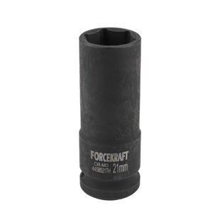 Головка ударна тонкостінна 1/2", 21мм (6гр.) FORCEKRAFT FK-4458521TH 56093 фото
