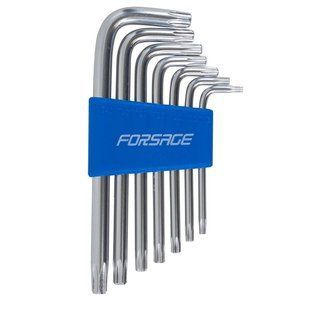 Набір ключів Г-подібних TORX, 7пр. (Т10,Т15,Т20,Т25,Т27,Т30,Т40) Forsage F-5071 6481 фото