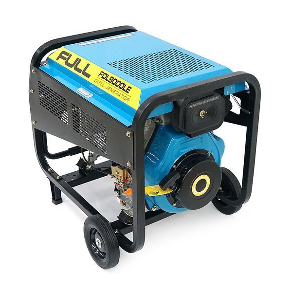 Генератор дизельний FULL FDL9000LE, 1-фазний 230V, 50Hz, 8.5kVA/6.8kW, бак 12,5 л, витрата 2 л/год, пуск: ручний/стартер (без АКБ), 800х520х600 мм, 122 кг -YT26299 фото