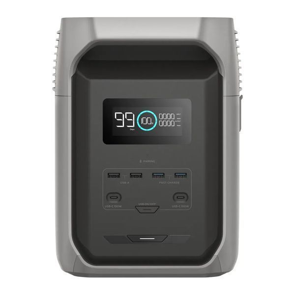 Портативная зарядная станция EcoFlow DELTA 3 1500 (емкость 1536 Вт&middot;ч), 3000 циклов, мощность 1800 Вт (пиковая 3600 Вт), 400*211*281 мм, вес 16.5кг. -YT41348 фото