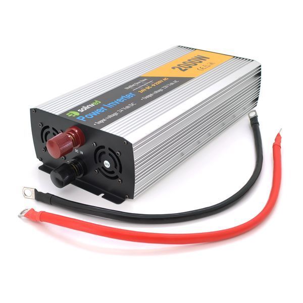Інвертор напруги Solinved Sol-Yb24-2000M, 24V/220V, 2000W з апроксимованою синусоїдою, 2Shuko, USB, клемні дроти, Q5 -YT29135 фото