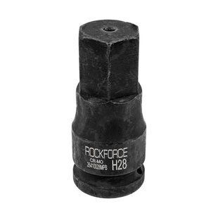 Головка-бита ударна 6-гранна 28 мм, 3/4" ROCKFORCE RF-26410028MPB 57157 фото