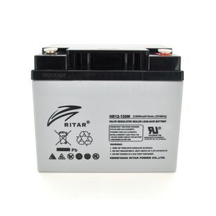 Аккумуляторная батарея AGM RITAR HR12150W, Gray Case, 12V 40.0Ah ( 198 х 166 х 169 (169 ) 12.40kg Q1/48 -YT16253 фото