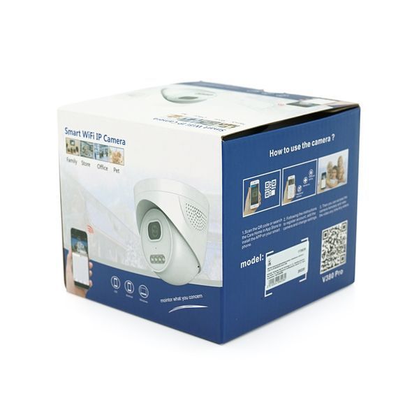 2MП Wi-Fi Купольная уличн/внутр камера c микрофоном и SD/карта YOSO YO-IPC56D2MP20 2.8mm V380 -YT28228 фото