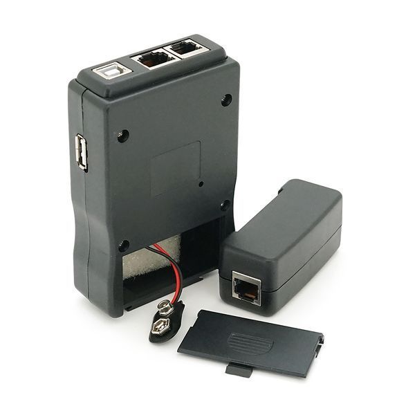 Кабельний тестер Merlion M726ATUSB, RJ-45 + USB, батарейки в комплекті немає -YT8132 фото