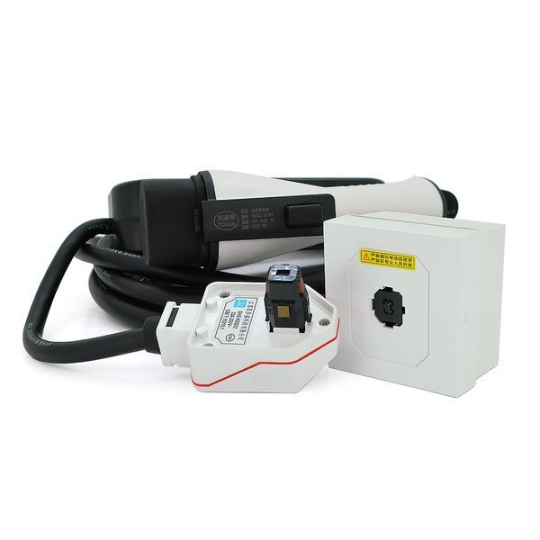 Зарядное устройство для электромобиля DC: 220V/32A, длина кабеля 5m, IP67, разъем GB/T, LED-индикация -YT20575 фото
